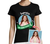 Camiseta Mujer Manga Corta camiseta supertía en practicas foto personalizable laTostadora