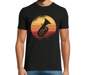 Camiseta Hombre Manga Corta La banda de música de los 70 Retro Sous laTostadora