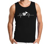 Camiseta Hombre Sin Mangas latido del corazón de la trompa laTostadora