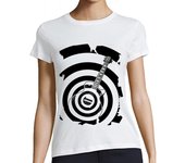 Camiseta Mujer Manga Corta Black Label Guitar laTostadora
