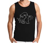 Camiseta Hombre Sin Mangas Baby C'Thulhu - Sin mangas chico laTostadora