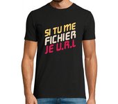 Camiseta Hombre Manga Corta si me presentas url laTostadora