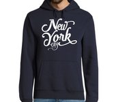 Sudadera Con Capucha Para Hombre blanco vintage new york city laTostadora