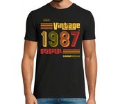 Camiseta Hombre Manga Corta Vintage 1987 laTostadora