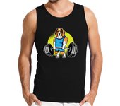 Camiseta Hombre Sin Mangas beagle levantamiento de pesas i peso mu laTostadora