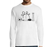 Camiseta Hombre Manga Larga Ciencia - Camiseta manga larga laTostadora