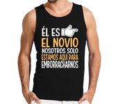 Camiseta Hombre Sin Mangas despedida de soltero el es el novio laTostadora