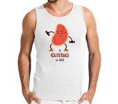 Camiseta Hombre Sin Mangas Camiseta de tirantes para chico la carne es débil laTostadora