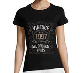Camiseta Mujer Manga Corta vintage 1997 cumpleaños piezas original laTostadora