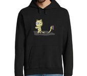 Sudadera Con Capucha Para Hombre Gato momia laTostadora