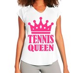 Camiseta Mujer Deportiva corona de la reina del tenis laTostadora