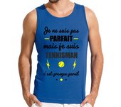 Camiseta Hombre Sin Mangas no es perfecto, pero tenista laTostadora