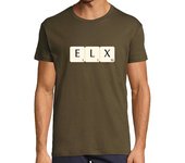 Camiseta Hombre Manga Corta Elx Scrabble laTostadora
