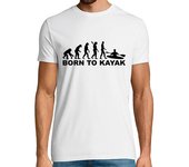 Camiseta Hombre Manga Corta evolución nacido en kayak laTostadora
