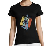 Camiseta Mujer Manga Corta Volleyball Beachvolleyball Retro laTostadora