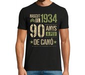 Camiseta Hombre Manga Corta Nascut el 1934 90 Anys A Peu De Canó Català Regalo 90 Cumpleaños En Catalán laTostadora