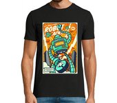 Camiseta Hombre Manga Corta Robot Attack laTostadora