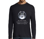 Camiseta Hombre Manga Larga Hombre, manga larga, azul marino laTostadora