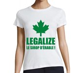 Camiseta Mujer Manga Corta Legalize le sirop d'érable laTostadora