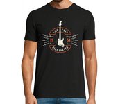 Camiseta Hombre Manga Corta Live Fast Play Faster - Strat guitar laTostadora