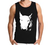 Camiseta Hombre Sin Mangas Head bull terrier laTostadora
