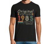 Camiseta Hombre Manga Corta 40 años 1985 vintage cumpleaños retro laTostadora
