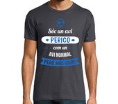 Camiseta Hombre Manga Corta Avi Perico, Com un Avi Normal Pèro Més Guai, Día del Padre laTostadora