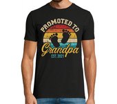 Camiseta Hombre Manga Corta ascendido a abuelo 2021 vintage retro laTostadora