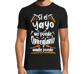 Camiseta Hombre Manga Corta Si El Yayo No Puede Arreglarlo Nadie Puede Abuelo Día Del Padre laTostadora