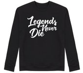 Sudadera Sin Capucha Unisex Legends never die laTostadora