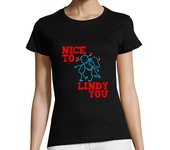 Camiseta Mujer Manga Corta Lindy Hop Swing Dance Nice to Lindy you laTostadora