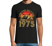 Camiseta Hombre Manga Corta 50 años 1975 vintage aniversario retro laTostadora