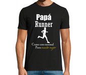 Camiseta Hombre Manga Corta Papa Runner como uno normal pero mejor laTostadora