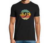 Camiseta Hombre Manga Corta tecla de bajo retro vintage para bajist laTostadora