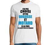 Camiseta Hombre Manga Corta No elegí ser bogosse y biker laTostadora