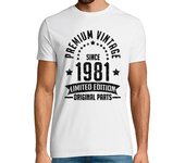 Camiseta Hombre Manga Corta prima vintage desde 1981 parte original laTostadora