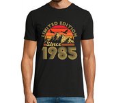 Camiseta Hombre Manga Corta 40 años 1985 vintage cumpleaños retro laTostadora