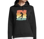 Sudadera Con Capucha Para Mujer voleibol retro vintage para voleibol laTostadora