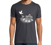 Camiseta Hombre Manga Corta Peace Messenger (gray) laTostadora