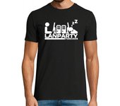 Camiseta Hombre Manga Corta Lan Party forever invert laTostadora