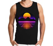 Camiseta Hombre Sin Mangas 80s superan a vaporwave synthwave retro laTostadora