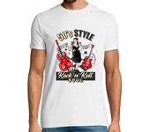 Camiseta Hombre Manga Corta Camiseta 1950s Rockabilly Pinup Retro laTostadora