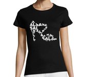 Camiseta Mujer Manga Corta camiseta corta zapato de baile con salsa laTostadora