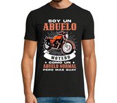 Camiseta Hombre Manga Corta Soy Un Abuelo Motero Como Un Abuelo Normal Pero Más Guay laTostadora