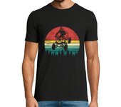 Camiseta Hombre Manga Corta Cuatrimoto de cuatro ruedas atv vintage laTostadora