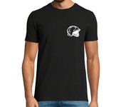 Camiseta Hombre Manga Corta Camiseta Casco Bombero F1 Negro laTostadora