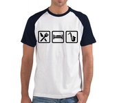 Camiseta Hombre Estilo Béisbol coma el saxofón del sueño laTostadora