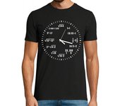 Camiseta Hombre Manga Corta Reloj Matemáticas Profesor Regalo Friki Profes Humor Mates laTostadora