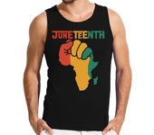 Camiseta Hombre Sin Mangas diecinueveavo puño africano de la vendi laTostadora