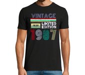 Camiseta Hombre Manga Corta 1987 Vintage - Limited Edition laTostadora